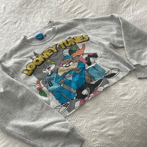 Freeze Vintage Looney Tunes Cropped Crewneck Pullover